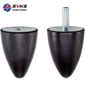 Support d'amortisseur en caoutchouc à butée conique